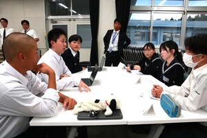 広島新庄高校との交流会