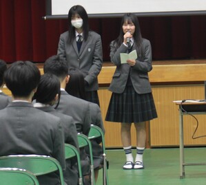 ３年生を送る会