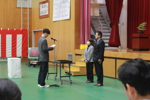 鵬雲会（卒業生会）入会式