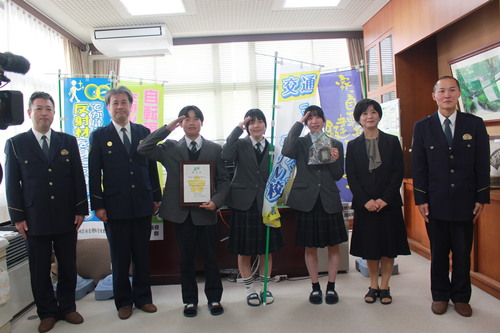 「交通マナーアップモデル校 及び 自転車鍵かけ推進モデル校」に指定